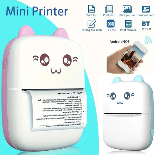 Mini Thermal Printer Wireless BT 200dpi