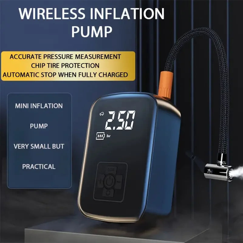 1pc Wireless Car Air Compressor