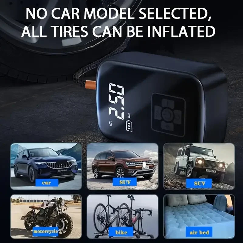 1pc Wireless Car Air Compressor